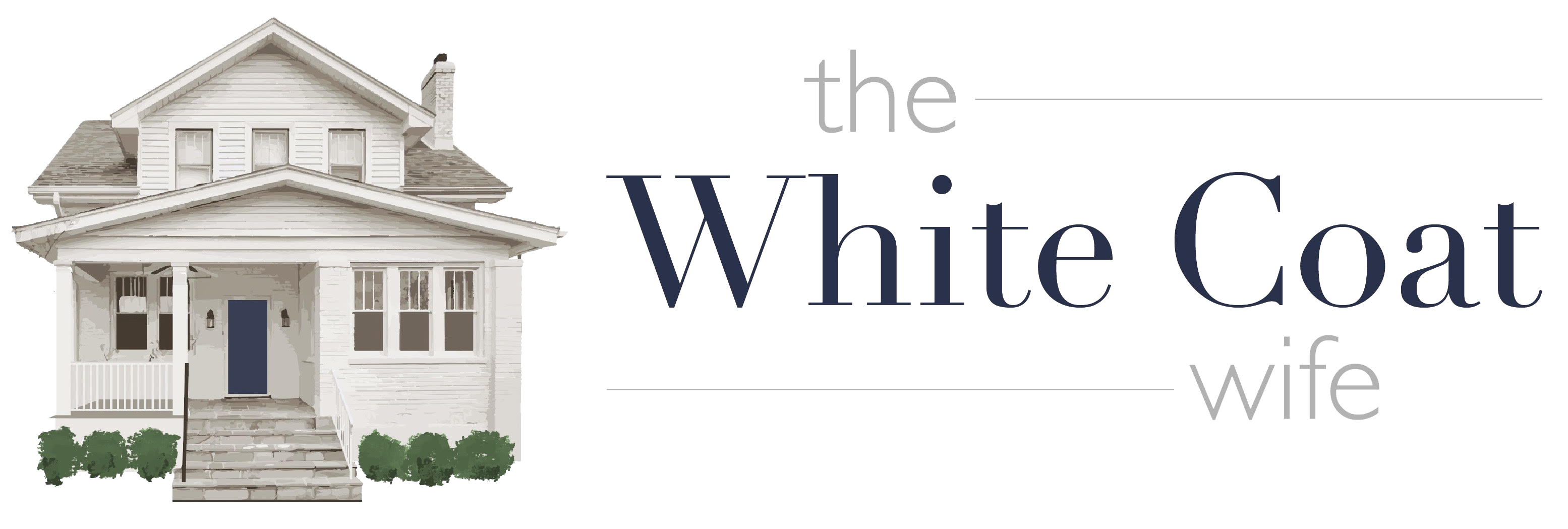 logo with text WCW The White Coat Wife Icon